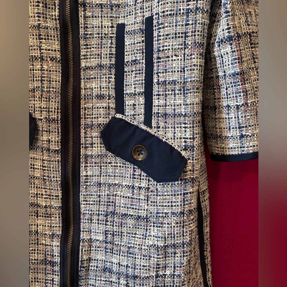 Vintage tibi Tweed Car Coat Size S - Picture 3 of 10